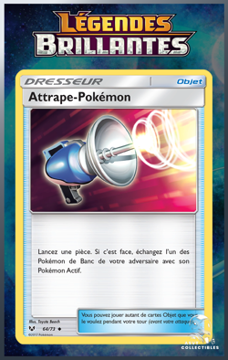 Carte Pokemon Attrape-Pokemon 64/73 SL3.5 Soleil Lune Legendes Brillantes FR - Image 1