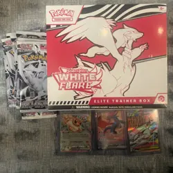 Pokemon Mystery box Packs Guaranteed and a chance for a Pokemon Etb white flair - Image 1