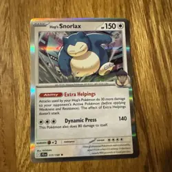 Pokemon TCG Hop's Snorlax 117/159 Sv09: Journey Together Holo Rare - Image 1