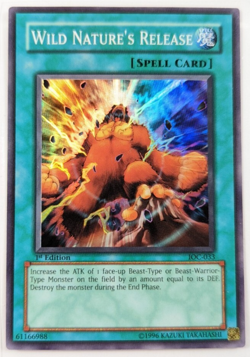 Yu-gi-oh Wild Nature's Release IOC-033 1st Edition Super Rare MP/HP - Image 1
