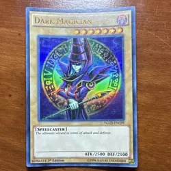 Yu-Gi-Oh! Dark Magician YGLD-ENC09 King of Games 1st Ed Ultra Rare Holo - Image 1