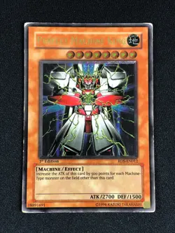 YUGIOH PERFECT MACHINE KING RDS-EN012 1ST ULTIMATE PLAYED/EDGE WEAR - Image 1