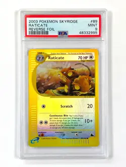Raticate - 89/144 - Reverse Holo Skyridge PSA 9 Pokemon card (MINT) - Image 1