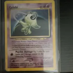 Pokemon Celebi Neo Revelation Holo 50 HP Card 03/64 Holo Rare English - Image 1
