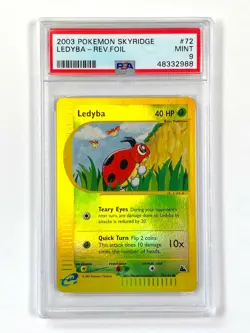 Ledyba - 72/144 - Reverse Holo Skyridge PSA 9 Pokemon card (MINT) - Image 1