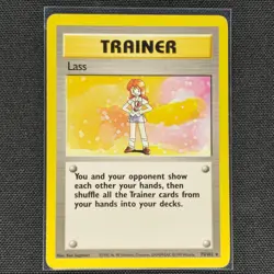 Lass - 75/102 - Rare - Base Set - Pokemon Card - LP - Image 1
