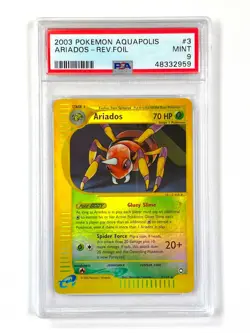 Ariados - 3/147 - Reverse Holo Aquapolis PSA 9 Pokemon card (MINT) - Image 1