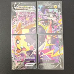 Pokemon Morpeko V-UNION 4 Card Lot Holo English Nintendo TCG Collectible - Image 1