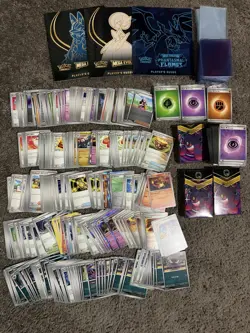 Pokemon Mega Evolution Phantasmal Flames Card Lot + Extras - Image 1
