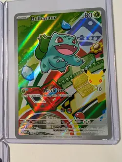 Charmander,Squirtle,Bulbasaur,5 Cards Mint First Partner Illustration Rare Promo - Image 4
