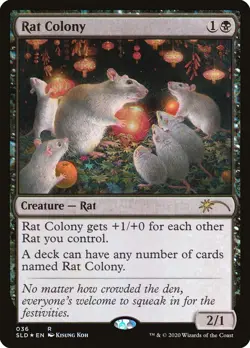 Magic the Gathering (mtg): SLD: Rat Colony - Rare - Image 1
