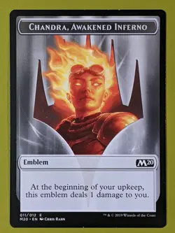 Emblem Token Chandra, Awakened Inferno x1 Core Set 2020 M20 1x MTG - Image 1