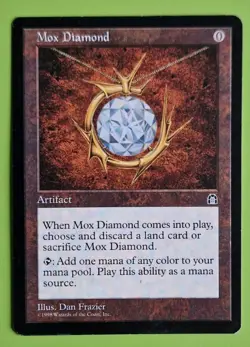 Mtg MOX DIAMOND, Stronghold. Reserved List, Excellent. Pre Modern, Commander - Image 1