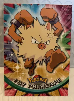 PRIMEAPE CARD #57 POKEMON TRADING CARD COLLECTION TOPPS 1999-2000 - Image 1