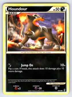 Houndour 59/95 2011 Call of Legends Set Pokemon Card TCG Nintendo Common - VLP - Image 1