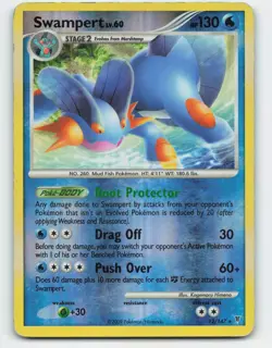 2009 Pokemon, Supreme Victors, #12/147 Swampert, Reverse Holo Rare - Image 1