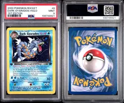 Pokemon 1st Edition Team Rocket Dark Gyarados Holo 8/82 PSA 9 - Image 3