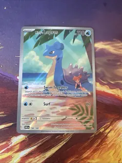 Pokemon TCG Destined Rivals Misty's Lapras 194/182 NM Illustration Rare Holo - Image 1
