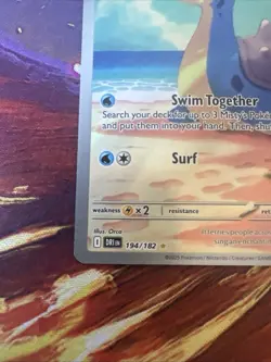 Pokemon TCG Destined Rivals Misty's Lapras 194/182 NM Illustration Rare Holo - Image 2