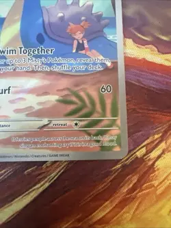 Pokemon TCG Destined Rivals Misty's Lapras 194/182 NM Illustration Rare Holo - Image 3