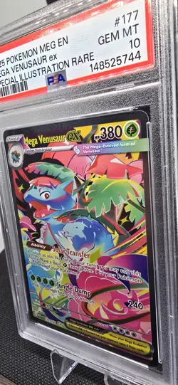 2025 POKEMON MEG EN-MEGA EVOLUTION #177 MEGA VENUSAUR EX PSA 10 - Image 5