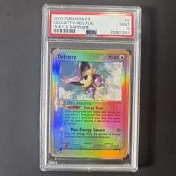 2003 Pokemon EX Ruby & Sapphire 5 Delcatty Reverse PSA 9 - Image 1