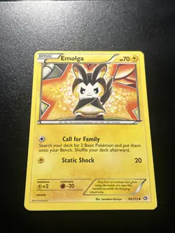Pokemon Emolga 49/113 Legendary Treasures Uncommon NM - Image 1