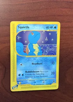 Pokemon, Squirtle 132/165, Pokemon Expedition, Base Set - Image 1