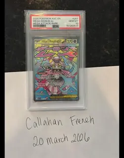 2026 POKEMON ASC EN-ASCENDED HEROES MEGA ATTACK RARE #267 MEGA DIANCIE EX PSA 10 - Image 1