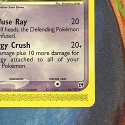 Pokemon TCG Espeon 16/100 EX Sandstorm E-Reader Rare-US Seller- - Image 2