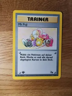 Mr. Fuji 58/62 1.Edition Fossil Pokemon Karte - Image 1