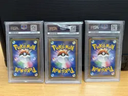 2009 Pokemon Japanese Victory Medal Gym Challenge. Set Of 3 #31, 32, And 33 PSA - Image 5