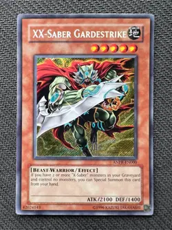 Yugioh XX-Saber Gardestrike Unlimited Edition Secret Rare ANPR-EN000 NM - Image 1