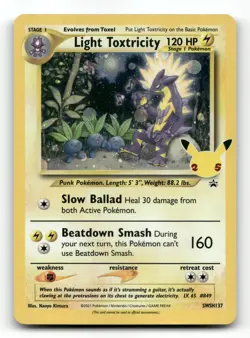 Light Toxtricity SWSH137 - Sword & Shield Promo - Pokemon Card NM/M - Image 1