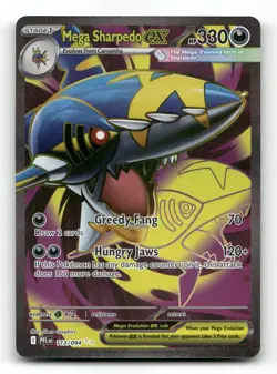 Mega Sharpedo ex 113/094 - Phantasmal Flames - Pokemon Card NM/M - Image 1
