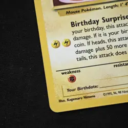 Pokemon Card _'s Pikachu Black Star Promo - Birthday Pikachu Celebrations ENG - Image 5