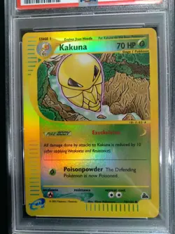 2003 Pokemon Skyridge KAKUNA #70 Rev.Foil Mint Graded PSA 9 - Image 2