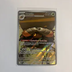 Pokemon TCG Crustle 186/182 Destined Rivals Illustration Full Art Holo Card NM - Image 1