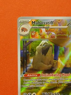 Pokemon Scarlet & Violet Base Set Mabosstiff 218/198 Illustration Rare - Image 3