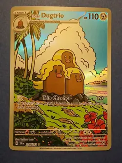 Pokemon Scarlet & Violet Surging Sparks Alolan Dugtrio 208/191 Illustration Rare - Image 1