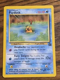 Pokemon Wotc Black Star Promo # 20 Psyduck,,not played - Image 1