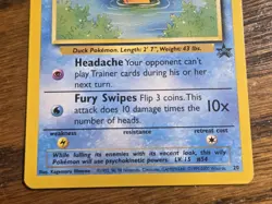 Pokemon Wotc Black Star Promo # 20 Psyduck,,not played - Image 3