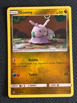 Goomy~ Reverse Holo ~ Cute Asako Ito Crochet Pokemon Cards Gallery - Image 1