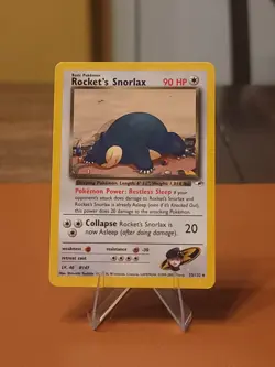 Rocket's Snorlax - 33/132 - Pokemon Gym Heroes Unlimited DMG CREASED - Image 1