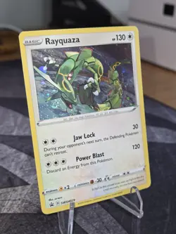 🔥 2 SWIRLS 🌀 Rayquaza SWSH029 Cosmos Holo Rare Crown Zenith Pokemon TCG - Image 2
