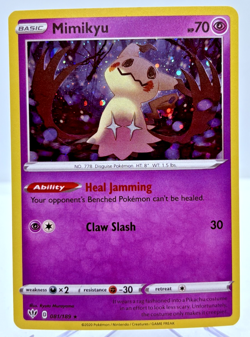 Mimikyu 81/189 Sword & Shield - Darkness Ablaze 2020 Cosmos Holo NM Pokemon TCG - Image 1
