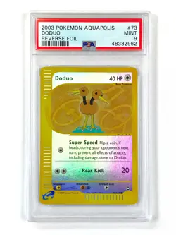 Doduo - 73/147 - Reverse Holo Aquapolis PSA 9 Pokemon card (MINT) - Image 1