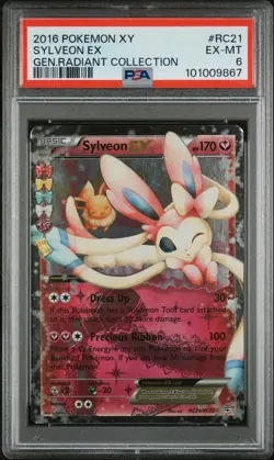 XY Pokemon Generations Sylveon EX RC21 Generations PSA 6 - Image 1
