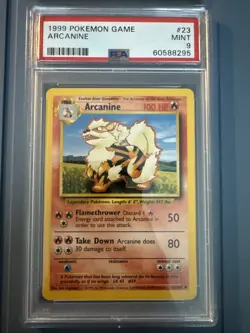 1999 Pokemon Game Arcanine Mint 9 - Image 1