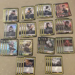YELLOW NIKKE COUNTERS UNION ARENA DECK WITH PLAYING SLEEVES AND A DECK BOX - Image 1